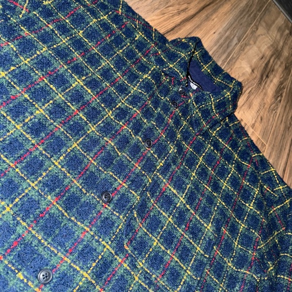 Urban Outfitters Multicolor Plaid Long Sleeve Button Down Shirt Jacket - Picture 5 of 5